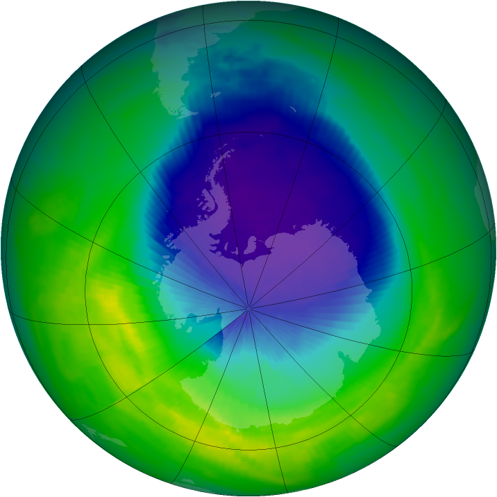Ozone Map 2000-10-21